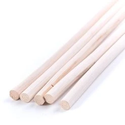 Lieblingstoys 5-er Pack Rohrstöcke Geschält 10 Mm