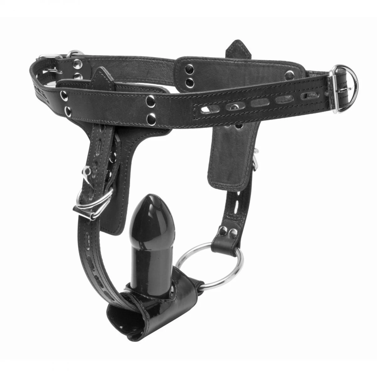 Pure BDSM Analplug-Harness Aus Leder Mit Cockring 5 Pure BDSM Analplug-Harness Aus Leder Mit Cockring – Bild 3