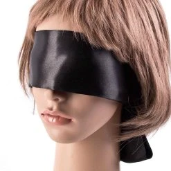 Baumwollseil.de Augenbinde Aus Schwarzem Satin