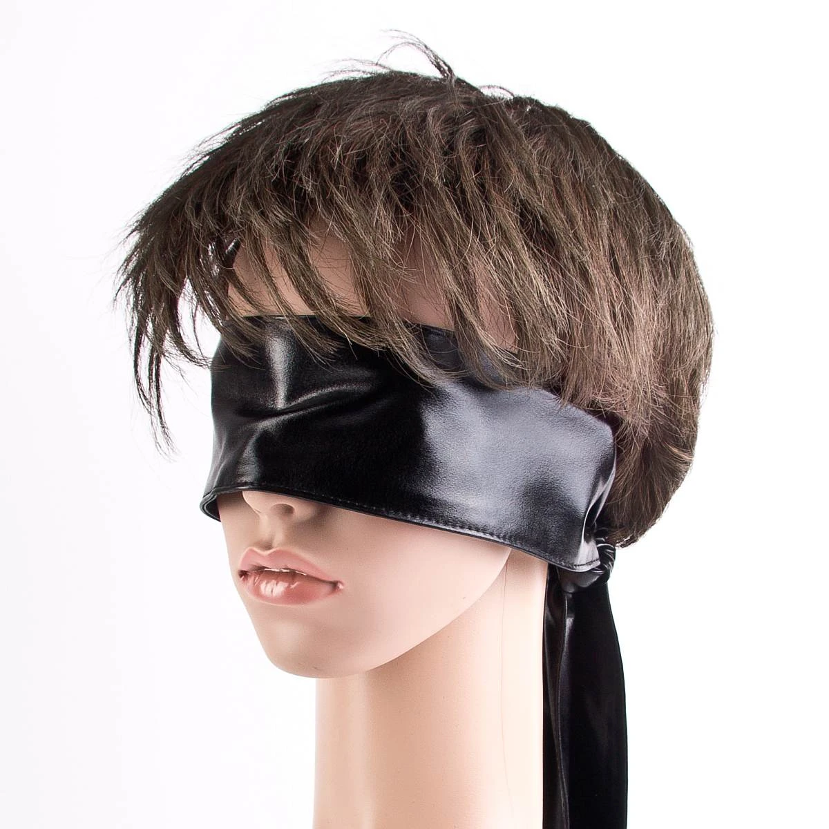 Baumwollseil.de Augenbinde Aus Schwarzem Wetlook-Gewebe 4 Baumwollseil.de Augenbinde Aus Schwarzem Wetlook-Gewebe – Bild 2