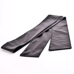 Baumwollseil.de Augenbinde Aus Schwarzem Wetlook-Gewebe