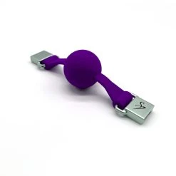 Ballknebel Ball Gag »Full« Silikon Violett - Black Swan DesignZ