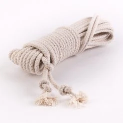 Baumwollseil.de Baumwollseil »Shibari« 10 Meter 6 Mm Natur, Geflochtene Seele