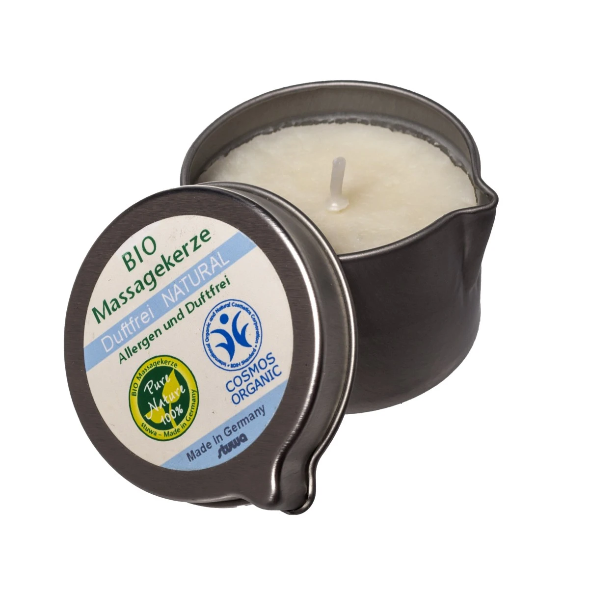 Stuwa Bio Massagekerze Duftfrei 3 Stuwa Bio Massagekerze Duftfrei