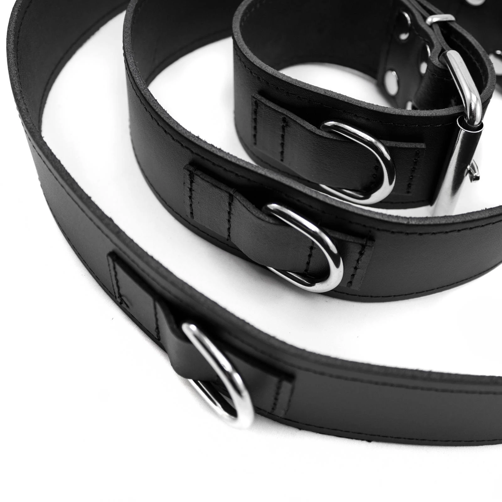 Hausmarke Bondage-Gurt, Leder Schwarz 3 Hausmarke Bondage-Gurt, Leder Schwarz