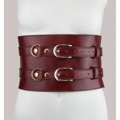 Bondagegürtel »Wine Red« Aus Leder Von »LiebeSeele«