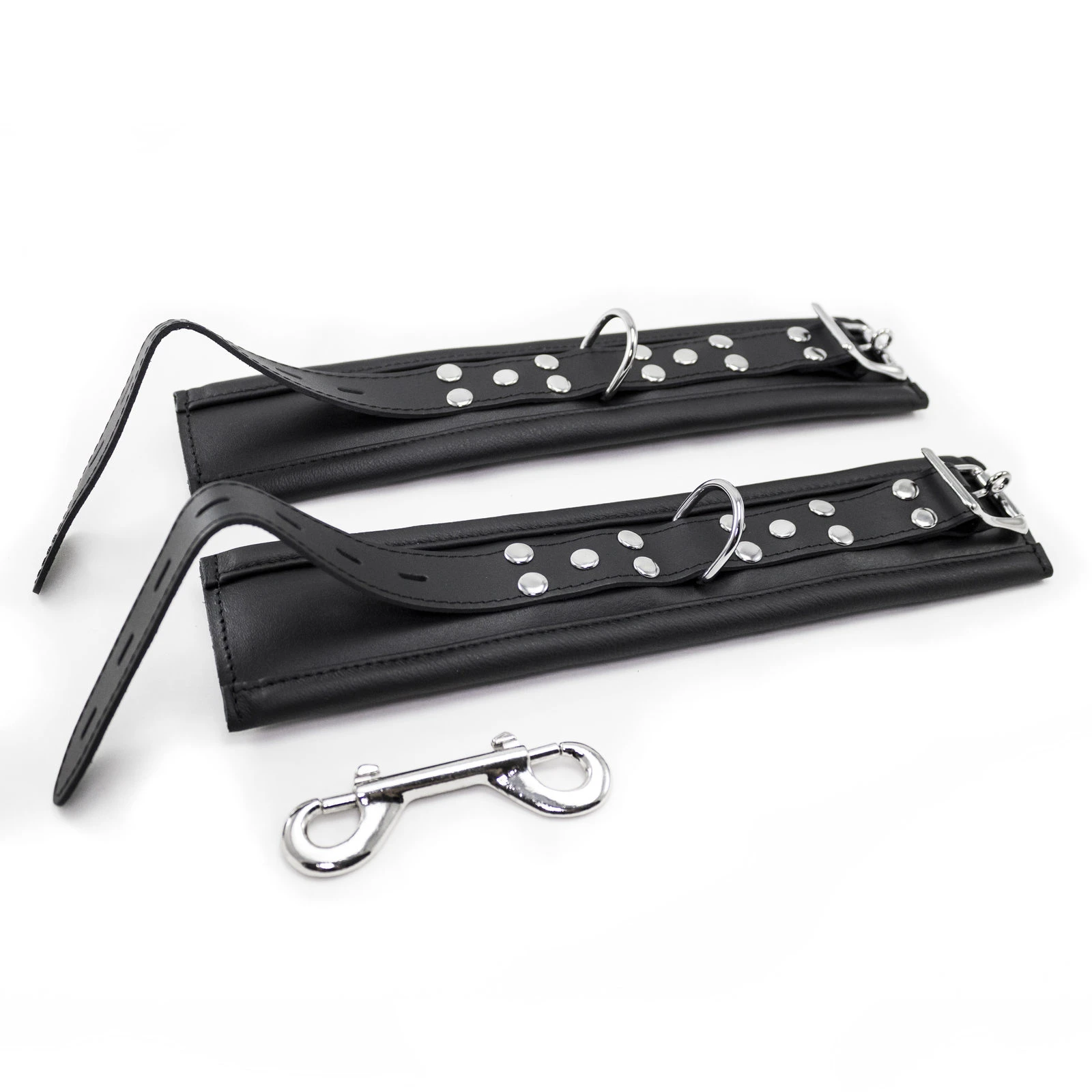 Hausmarke Breite Fußfesseln Aus Leder - Abschließbar 5 Hausmarke Breite Fußfesseln Aus Leder - Abschließbar – Bild 3