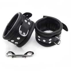 Hausmarke Breite Fußfesseln Aus Leder - Abschließbar