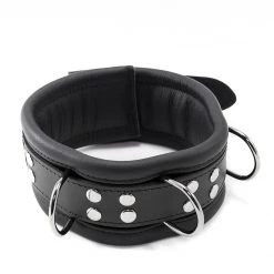 Hausmarke Breites Halsband Aus Stabilem Leder