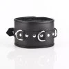 Lieblingstoys Breites Leder-Halsband, Schwarz