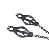 Pure BDSM Brustklammern - Clover Clamps Mit Kette, Schwarz -JOYDIVISION Geschäft Brustklammern Clover Clamps mit Kette schwarz.MT104 08a