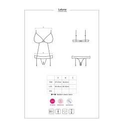 Crotchless Teddy »Laluna« Von Obsessive -JOYDIVISION Geschäft Crotchless Teddy Laluna von Obsessive.T0285 00 4f4