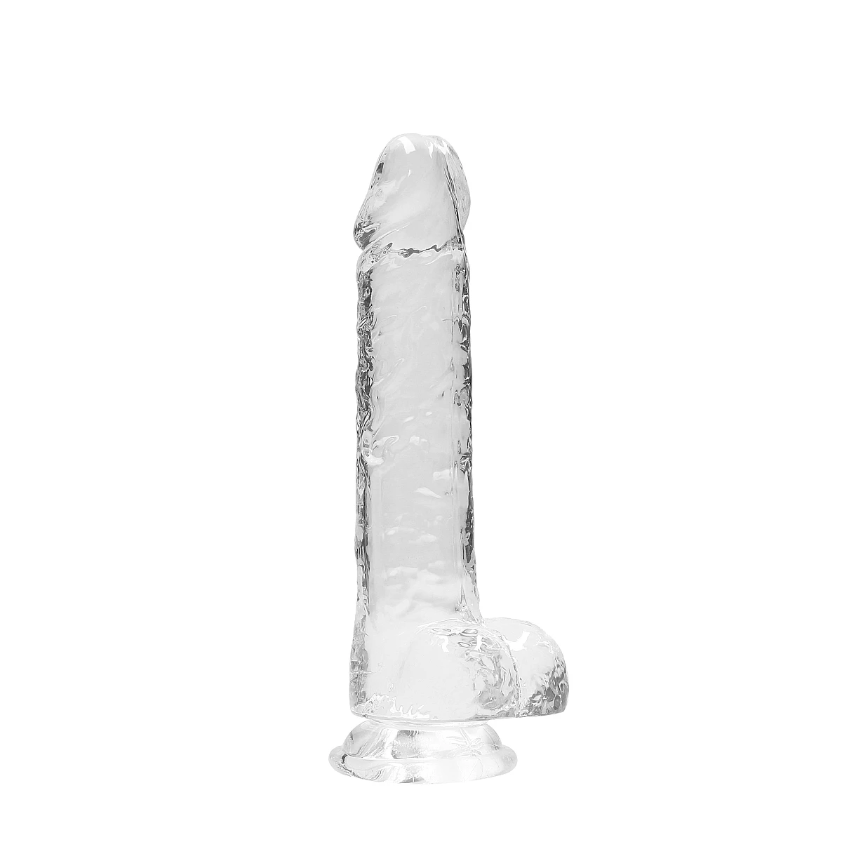 RealRock »Crystal Clear Dildo 19 Cm« Mit Hoden Und Saugnapf 4 RealRock »Crystal Clear Dildo 19 Cm« Mit Hoden Und Saugnapf – Bild 2