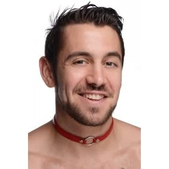 Lieblingsschmuck »Fiery Pet« O-Ring Leder-Choker-Halsband -JOYDIVISION Geschäft Fiery Pet O Ring Leder Choker Halsband.SK029 00 4f3