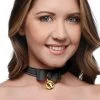 Lieblingsschmuck Golden Kitty Cat Bell Collar Black-Gold -JOYDIVISION Geschäft Golden Kitty Cat Bell Collar Black Gold.SK023 00 f4