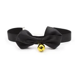 Lieblingsschmuck Goldiges Choker-Halsband Schleife Und Glöckchen »Fuku«