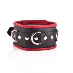 Lieblingstoys Halsband Leder - Schwarz, Schmal