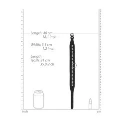 Ouch! Halsband Mit Führleine »Diamond Studded Collar With Leash« -JOYDIVISION Geschäft Halsband mit Fuehrleine Diamond Studded Collar with Leash .L0312 00 4f25