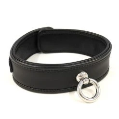 Lieblingstoys Halsband Schwarz Mit Dekorativem Ring