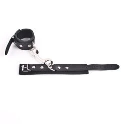 Hausmarke Handfessel »Pure« Schmal, Schwarzes Leder -JOYDIVISION Geschäft Handfessel Pure schmal schwarzes Leder.L0208 00 2f4