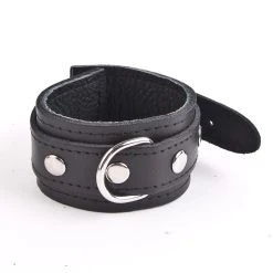 Hausmarke Handfessel »Pure« Schmal, Schwarzes Leder -JOYDIVISION Geschäft Handfessel Pure schmal schwarzes Leder.L0208 00 3f4