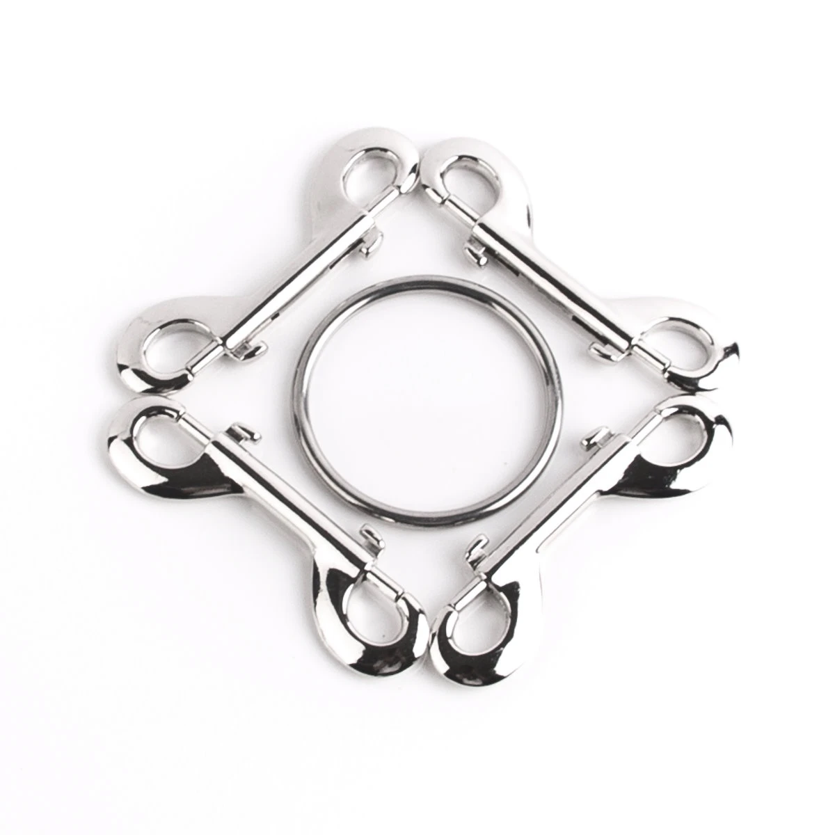 Baumwollseil.de Hogtie-Connector Aus 4 Doppelkarabinern 4 Baumwollseil.de Hogtie-Connector Aus 4 Doppelkarabinern – Bild 2