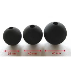 Steelgood! Knebelball Naturgummi Schwarz