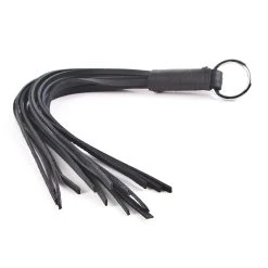 Hausmarke Mini-Peitsche Aus Schwarzem Leder