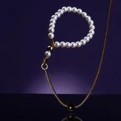 »Moist Eyes« Set Perlencollier Mit Leine Von »UPKO«