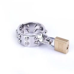 »My Agony« Abschließbarer Hoden- / Penisring Mit Spikes