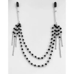 Sportsheets Nippelklemmen-Brustkette Mit Schwarzen Steinen -JOYDIVISION Geschäft Nippelklemmen Brustkette mit schwarzen Steinen.MT092 00 3f4