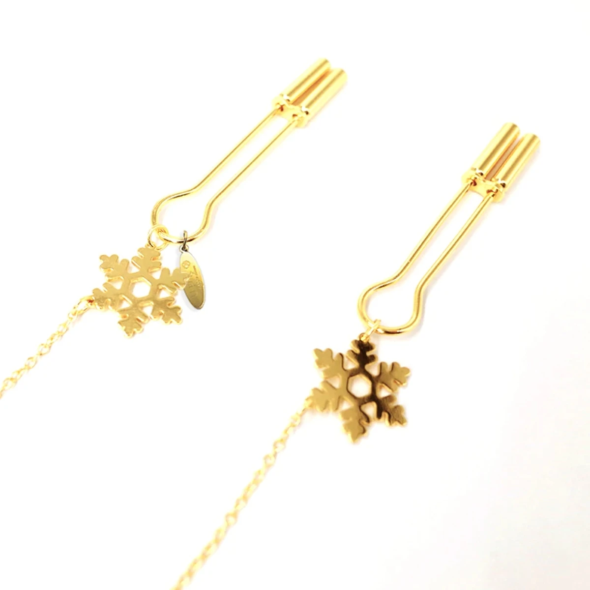 Nippelklemmen Mit Kette Von UPKO »Snowflake Chain« 3 Nippelklemmen Mit Kette Von UPKO »Snowflake Chain«