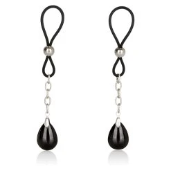 Lieblingstoys Nippelschlaufen »Nipple Gem Jewelry« Obsidian Verstellbar