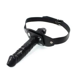 Latextoys Penisknebel Double Mit Mundplatte