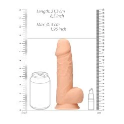 RealRock Realistischer »Silikon Dildo (21,6 Cm)« Mit Hoden Und Saugnapf 13 RealRock Realistischer »Silikon Dildo (21,6 Cm)« Mit Hoden Und Saugnapf -JOYDIVISION Geschäft Realistischer Silikon Dildo 21 6 cm mit Hoden und Saugnapf.FF224 00 5f55
