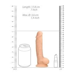 RealRock Realistischer »Silikon Dildo 7inch« Mit Hoden Und Saugnapf -JOYDIVISION Geschäft Realistischer Silikon Dildo 7inch mit Hoden und Saugnapf.FF222 00 3f55