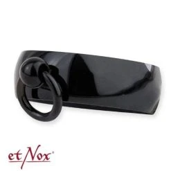 Et Nox Ring Der O Aus Edelstahl In Edlem Schwarz