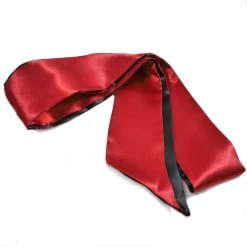 Baumwollseil.de Satin Bondageschal Doublé Schwarz-Rot