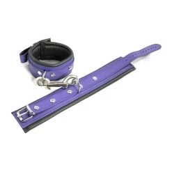 Hausmarke Schmale Fußfesseln Leder In Violett