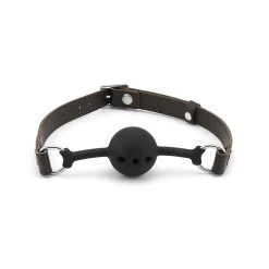 »Silikon-Ballknebel Wild Gent« Mit Lederband Von »LiebeSeele«