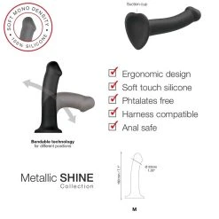 »Soft Silicone Dildo« Von Strap-on-me, Metallic Shine Blau -JOYDIVISION Geschäft Soft Silicone Dildo von strap on me Metallic Shine blau.FF695 00 4f6