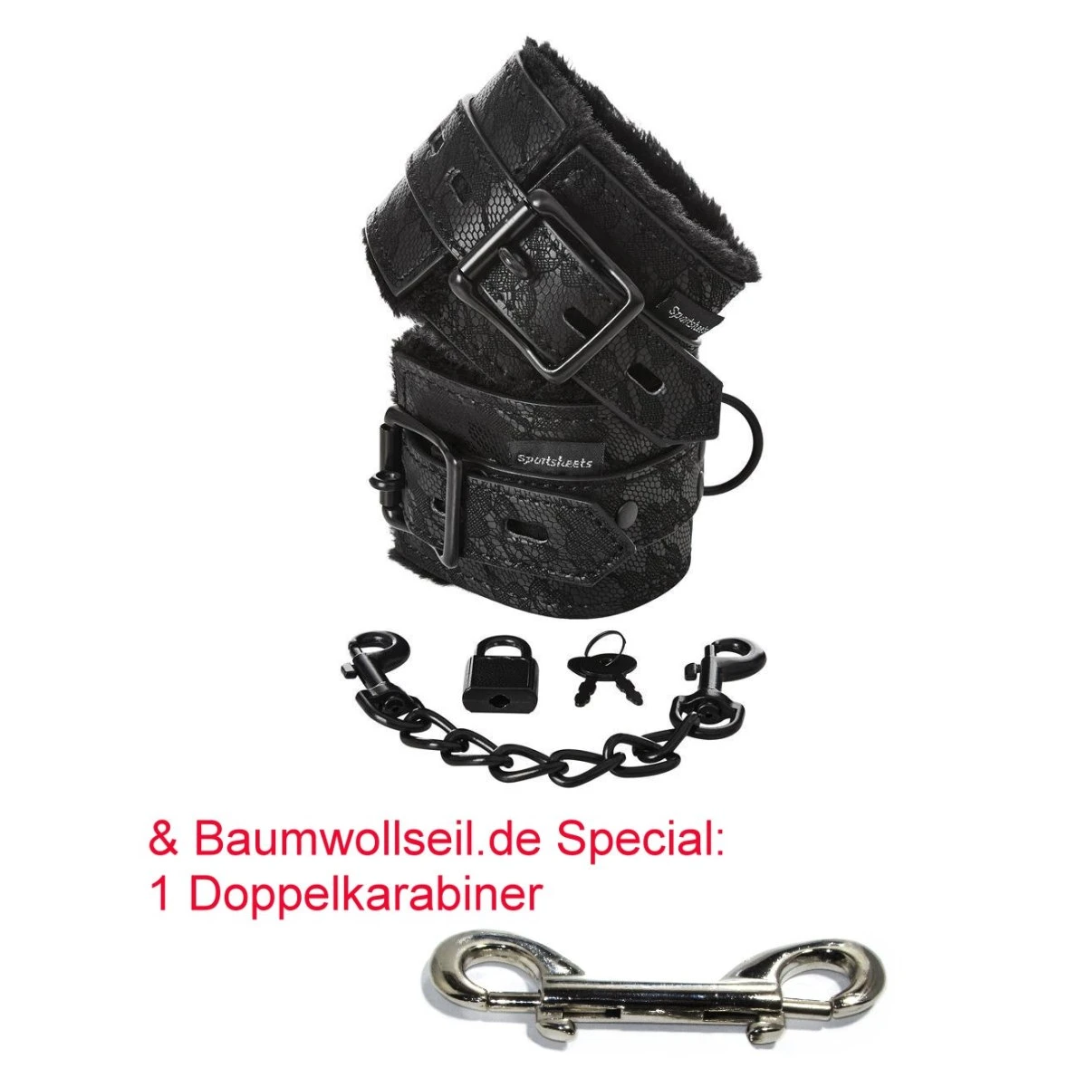 Sportsheets - Lace Fur Lined Handcuffs 5 Sportsheets - Lace Fur Lined Handcuffs – Bild 3