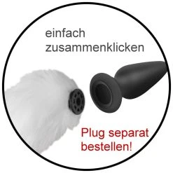 »TAILZ« Petplay - Veganer Fuchsschwanz In Weiß -JOYDIVISION Geschäft TAILZ Petplay veganer Fuchsschwanz in wei .FF634 00 2f15