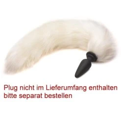 »TAILZ« Petplay - Veganer Fuchsschwanz In Weiß -JOYDIVISION Geschäft TAILZ Petplay veganer Fuchsschwanz in wei .FF634 00 3f15