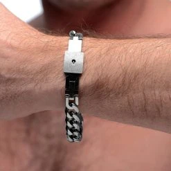 Master Series Verschließbares Armband Für IHN Und Schlüsselhalskette Aus Stahl -JOYDIVISION Geschäft Verschlie bares Armband fuer IHN und Schluesselhalskette aus Stahl.SA012 00 5f1
