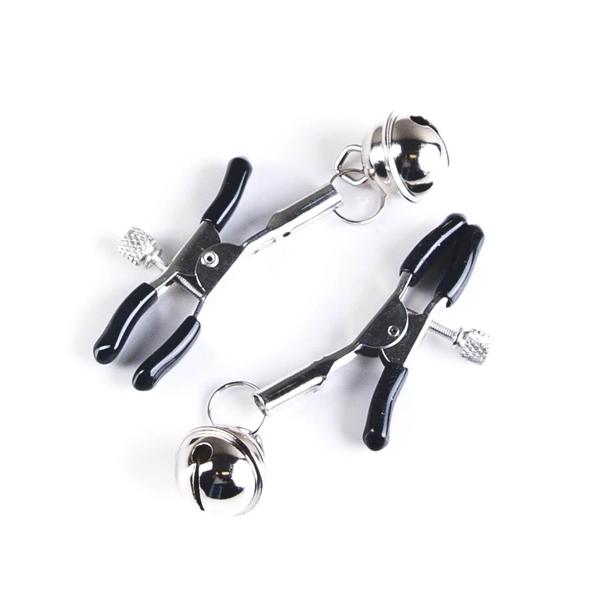 Baumwollseil.de Verstellbare Nippelklammern Schmal Mit Glöckchen 6 Baumwollseil.de Verstellbare Nippelklammern Schmal Mit Glöckchen – Bild 4