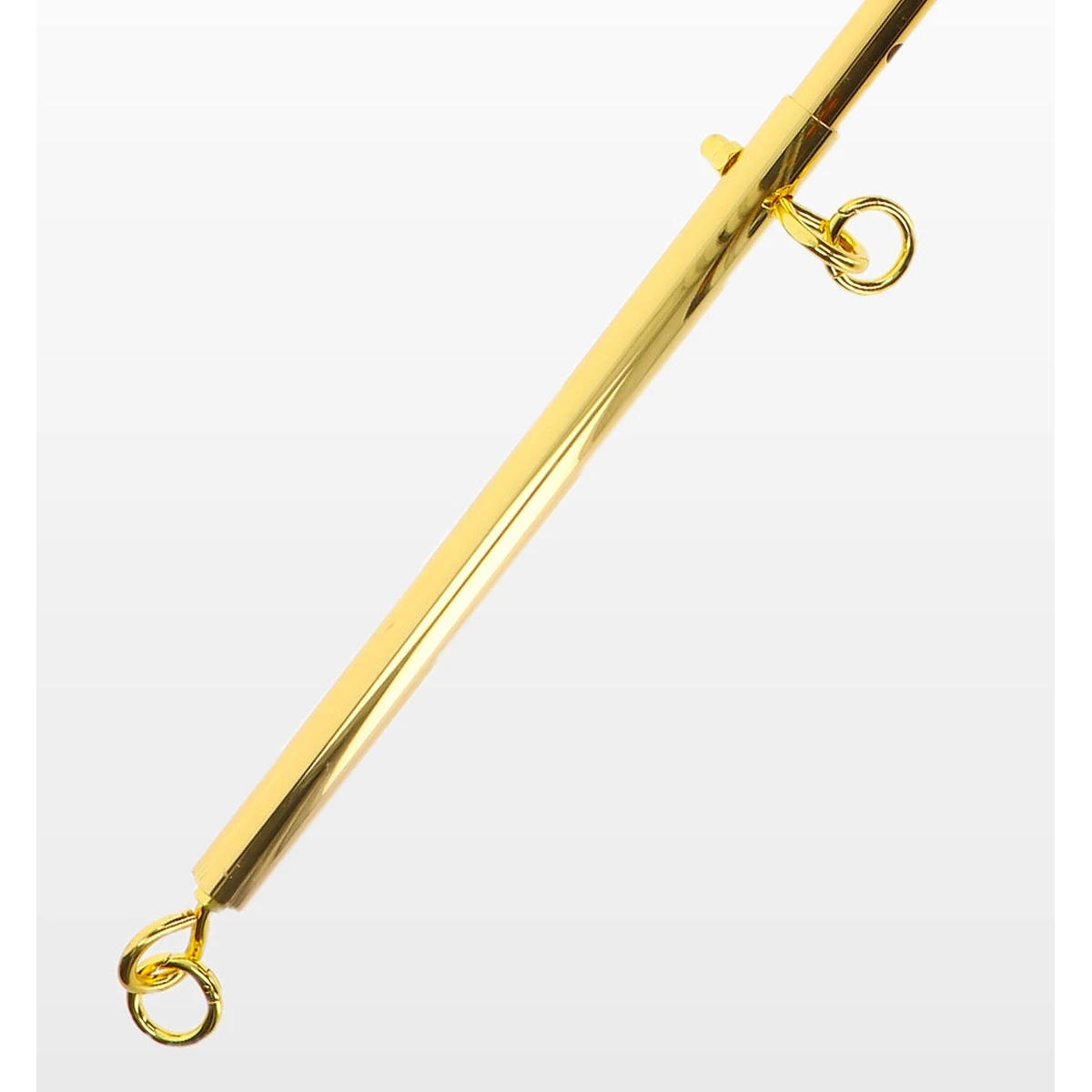 Hausmarke Verstellbare Spreizstange Goldfarben + 4 Klick-Karabiner 4 Hausmarke Verstellbare Spreizstange Goldfarben + 4 Klick-Karabiner – Bild 2