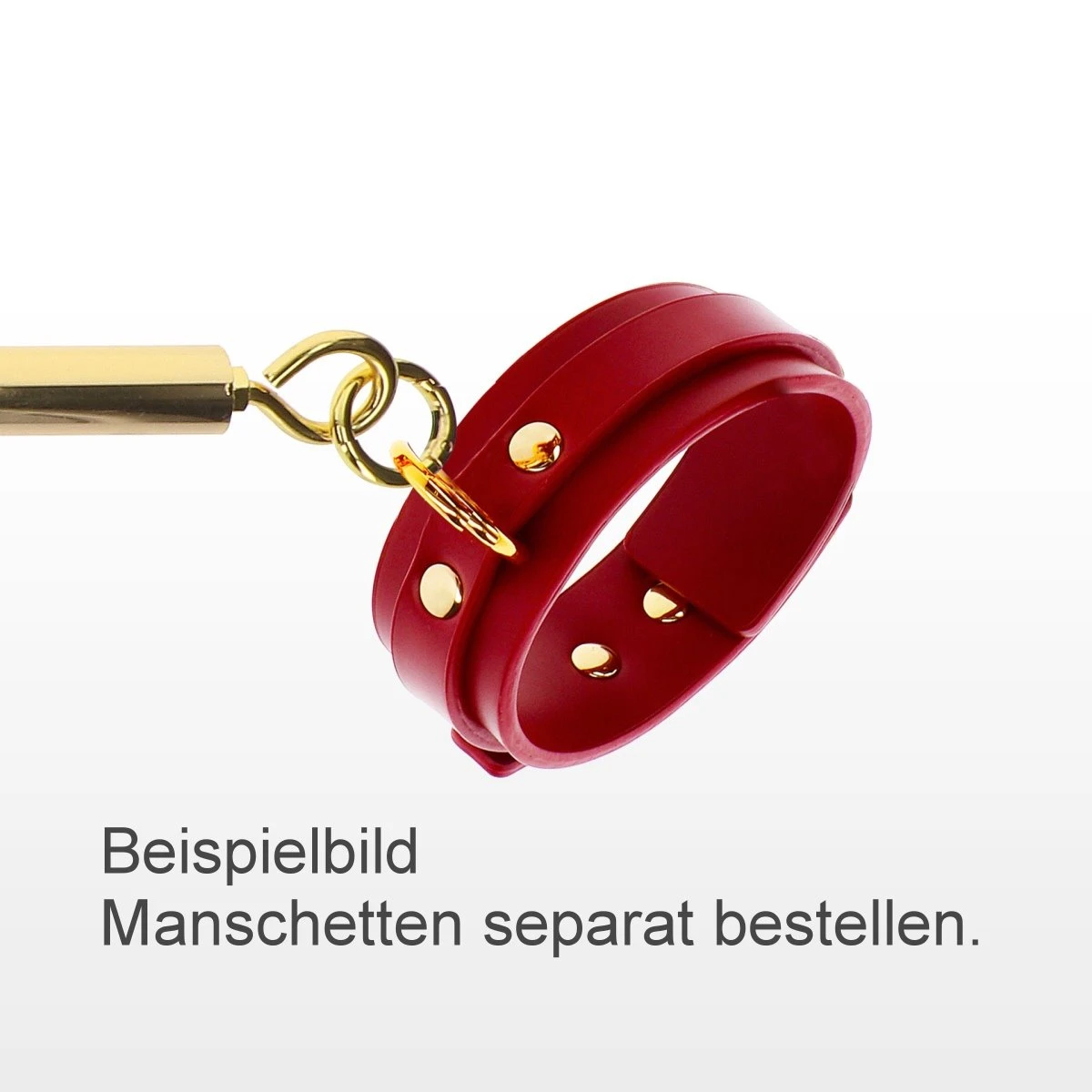 Hausmarke Verstellbare Spreizstange Goldfarben + 4 Klick-Karabiner 5 Hausmarke Verstellbare Spreizstange Goldfarben + 4 Klick-Karabiner – Bild 3