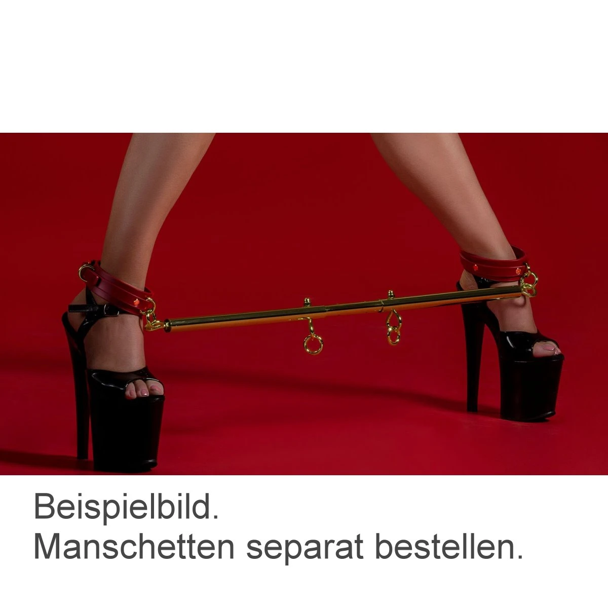 Hausmarke Verstellbare Spreizstange Goldfarben + 4 Klick-Karabiner 6 Hausmarke Verstellbare Spreizstange Goldfarben + 4 Klick-Karabiner – Bild 4