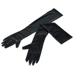 Lieblingsteile Wetlook - Handschuhe Oberarmlang, Schwarz -JOYDIVISION Geschäft Wetlook Handschuhe Oberarmlang schwarz.T0044 00 1f4
